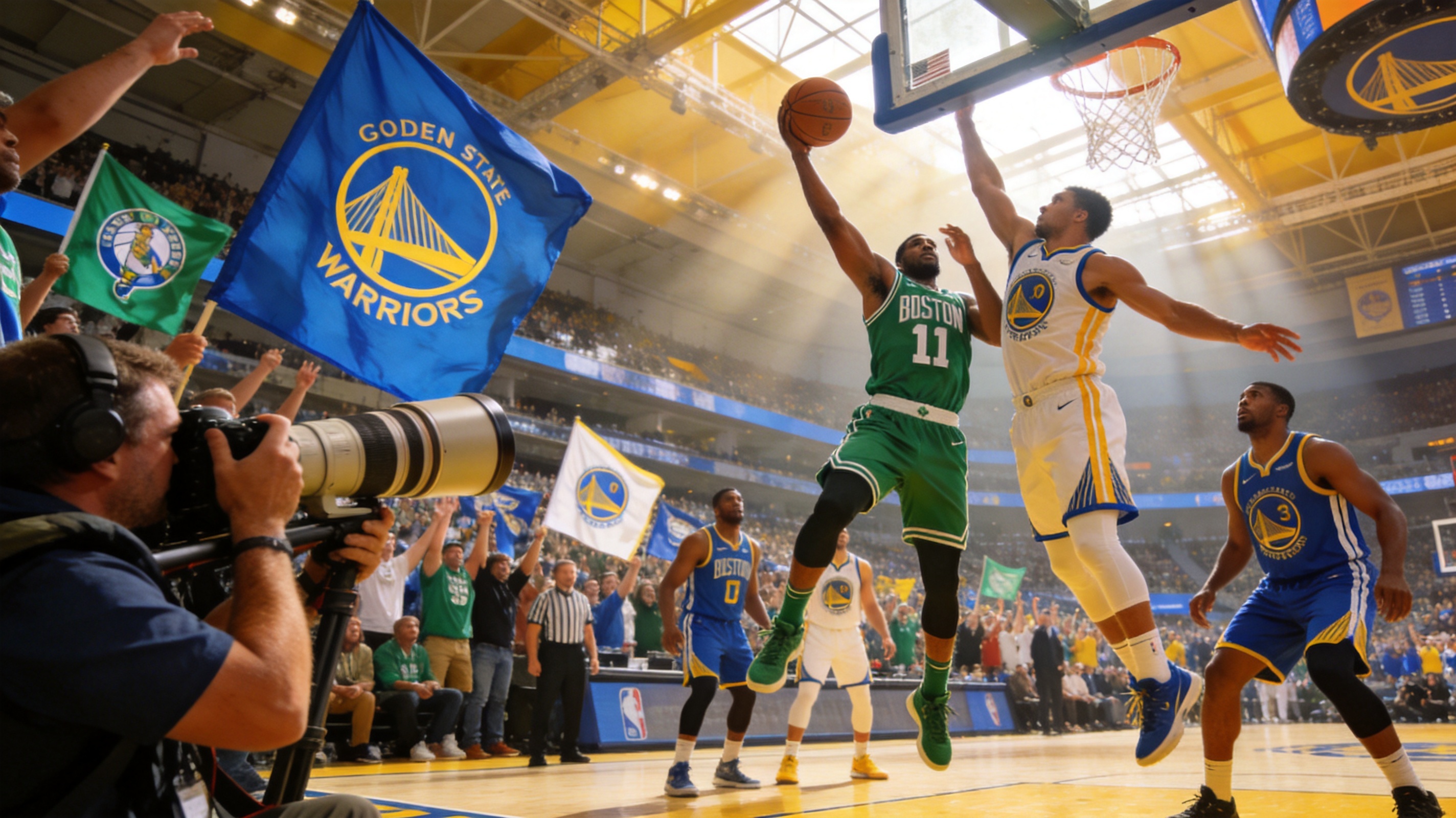 NBA篮球比赛现场